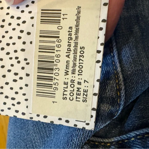 TOMS X Paper Source White/Bottle Brush Trees Alpargata Ortholite Slip-On Shoes 7 - Picture 7 of 7